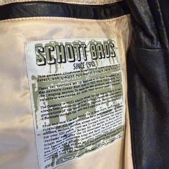 GORGEOUS Men’s Schott Leather Bomber Jacket - Picture 5 of 9